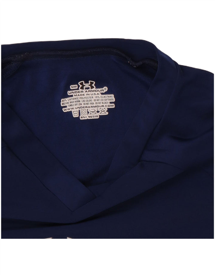 Under Armour T-shirt top til kvinder, lille marineblå polyester