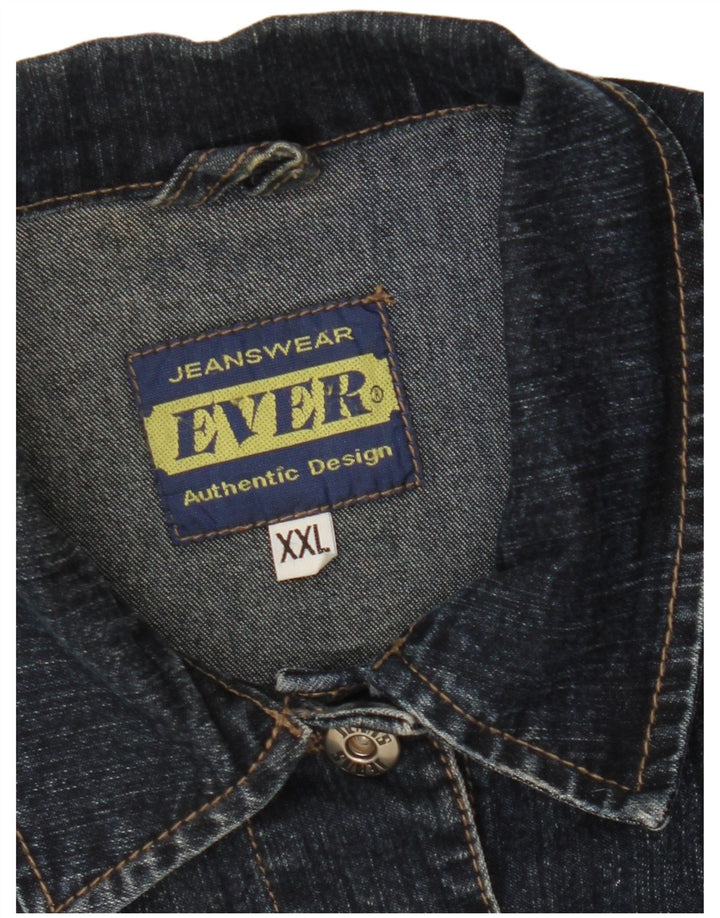 VINTAGE Dame denimjakke UK 20 2XL Navy Blue