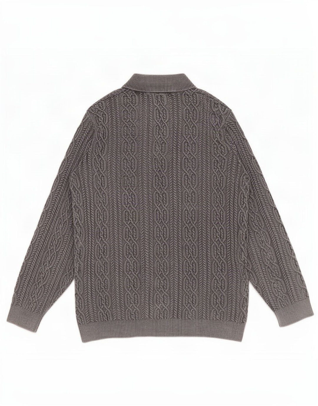 Joe Browns Herre Button Neck Jumper Sweater 2XL Grå Bomuld