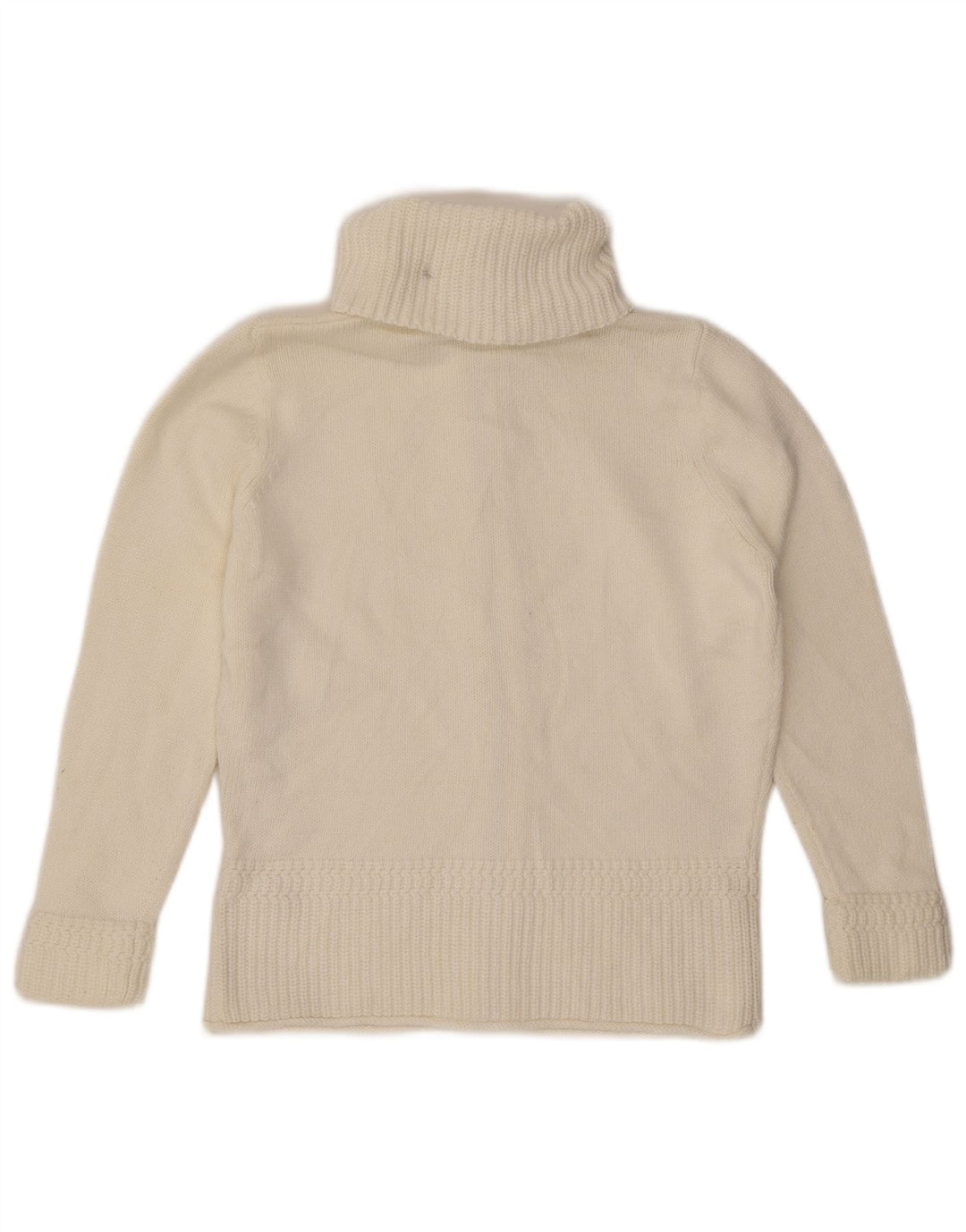 Marks & Spencer dame cardigan sweater med lynlås UK 16 Stor hvid bomuld