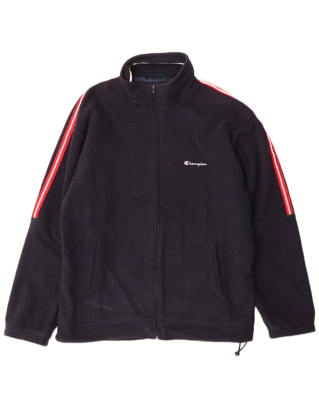 Champion Herre Fleecejakke UK 40 Large Navy Blue Polyester