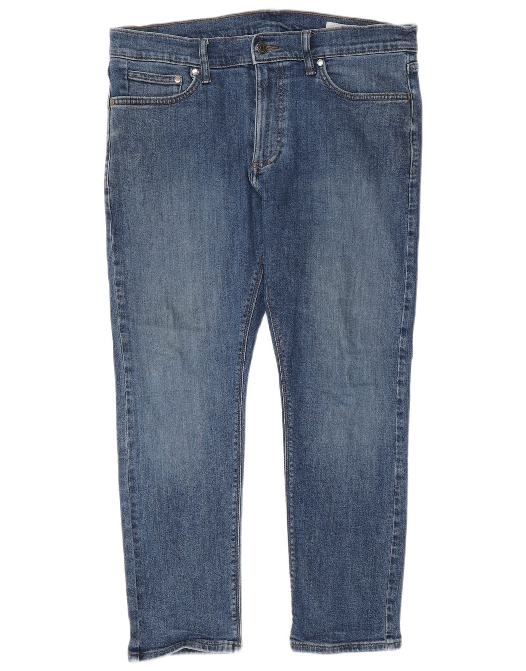 Marks & Spencer Herre Slim Jeans W34 L27 Blå Bomuld