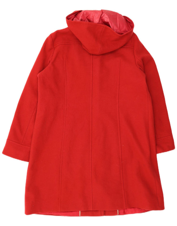 Marina Sport Dame Oversized Hætteovertræk Størrelse 25 Large Red Virgin Wool