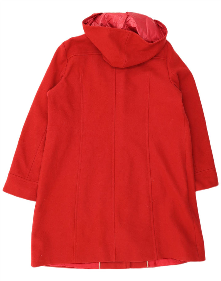 Marina Sport Dame Oversized Hætteovertræk Størrelse 25 Large Red Virgin Wool
