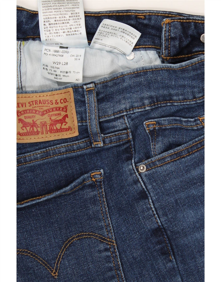 LEVI'S Womens 711 Skinny Jeans W29 L28 Blue Cotton Vintage Levi's and Second-Hand Levi's from Messina Hembry 
