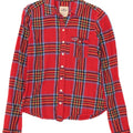 Hollister dameskjorte UK 6 XS rød ternet