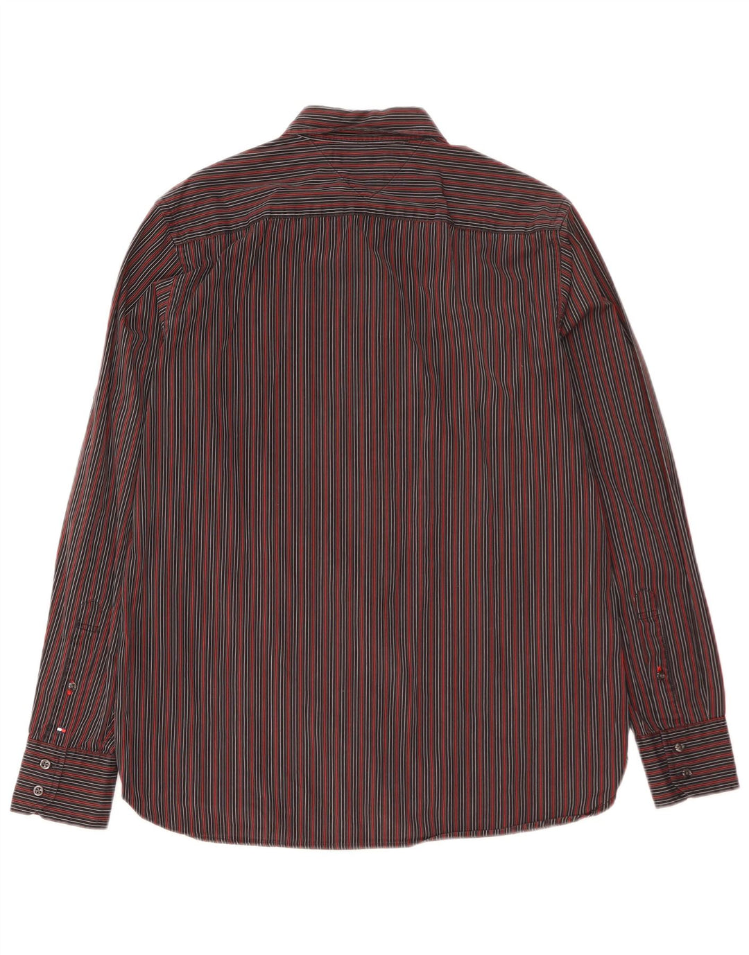 TOMMY HILFIGER Herreskjorte Medium Sort Stribet Bomuld