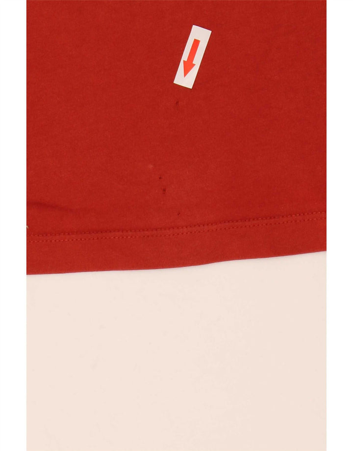 PEPE Jeans Herre Slim Fit Grafisk T-Shirt Top Medium Rød