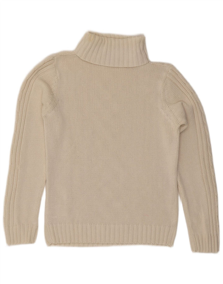 ESMARA Dame Rullehals sweater UK 14 Medium Off White Bomuld