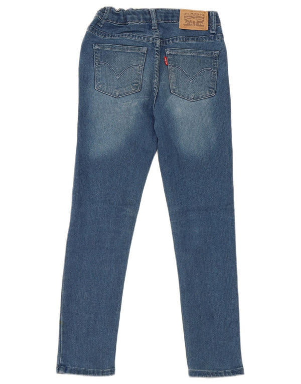 Levi's Girls 711 Skinny Jeans 7-8 år W22 L22 Blå Bomuld