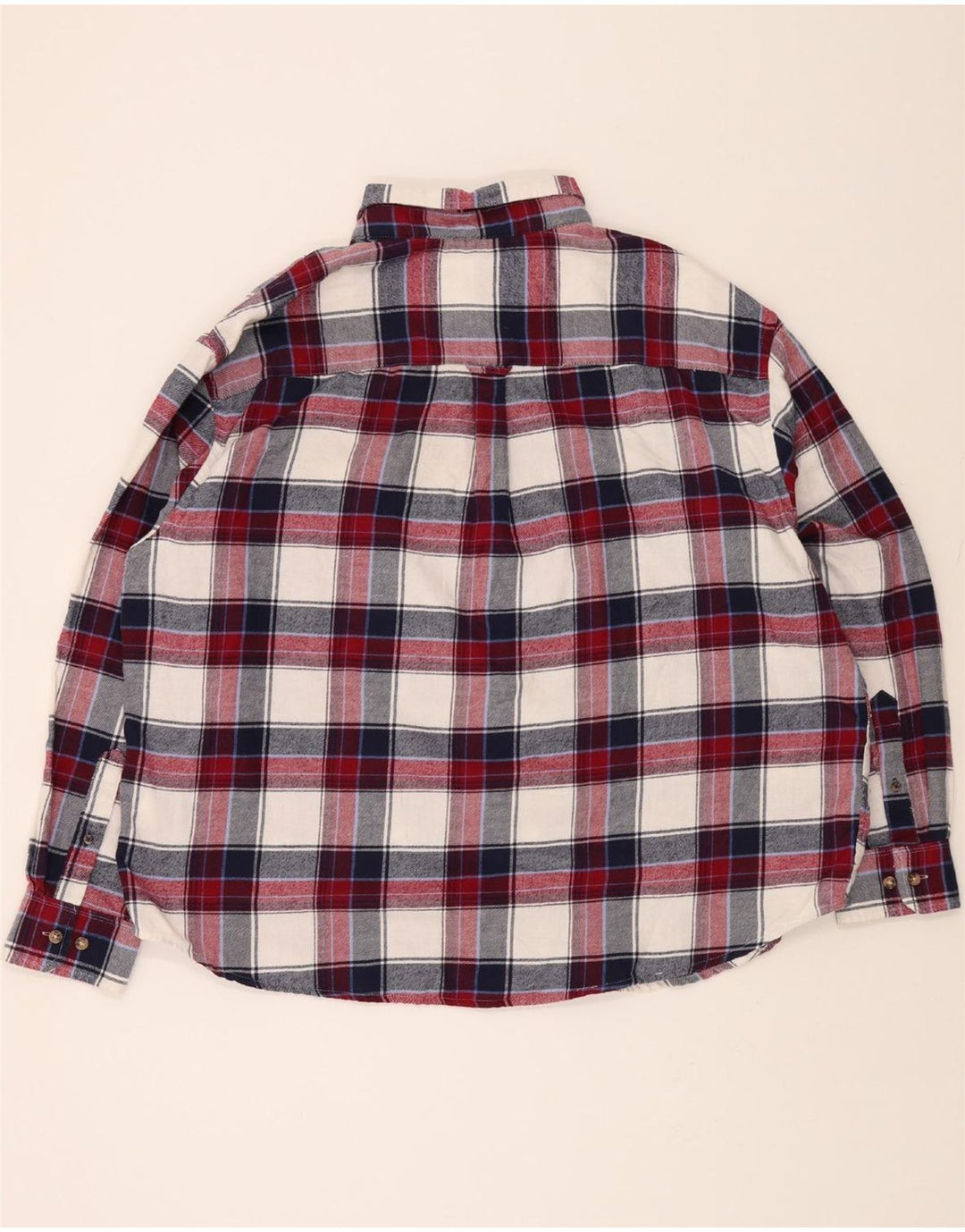 IZOD Mens Big & Tall Flannel Shirt 2XL Multicoloured Check Cotton Vintage Izod and Second-Hand Izod from Messina Hembry 