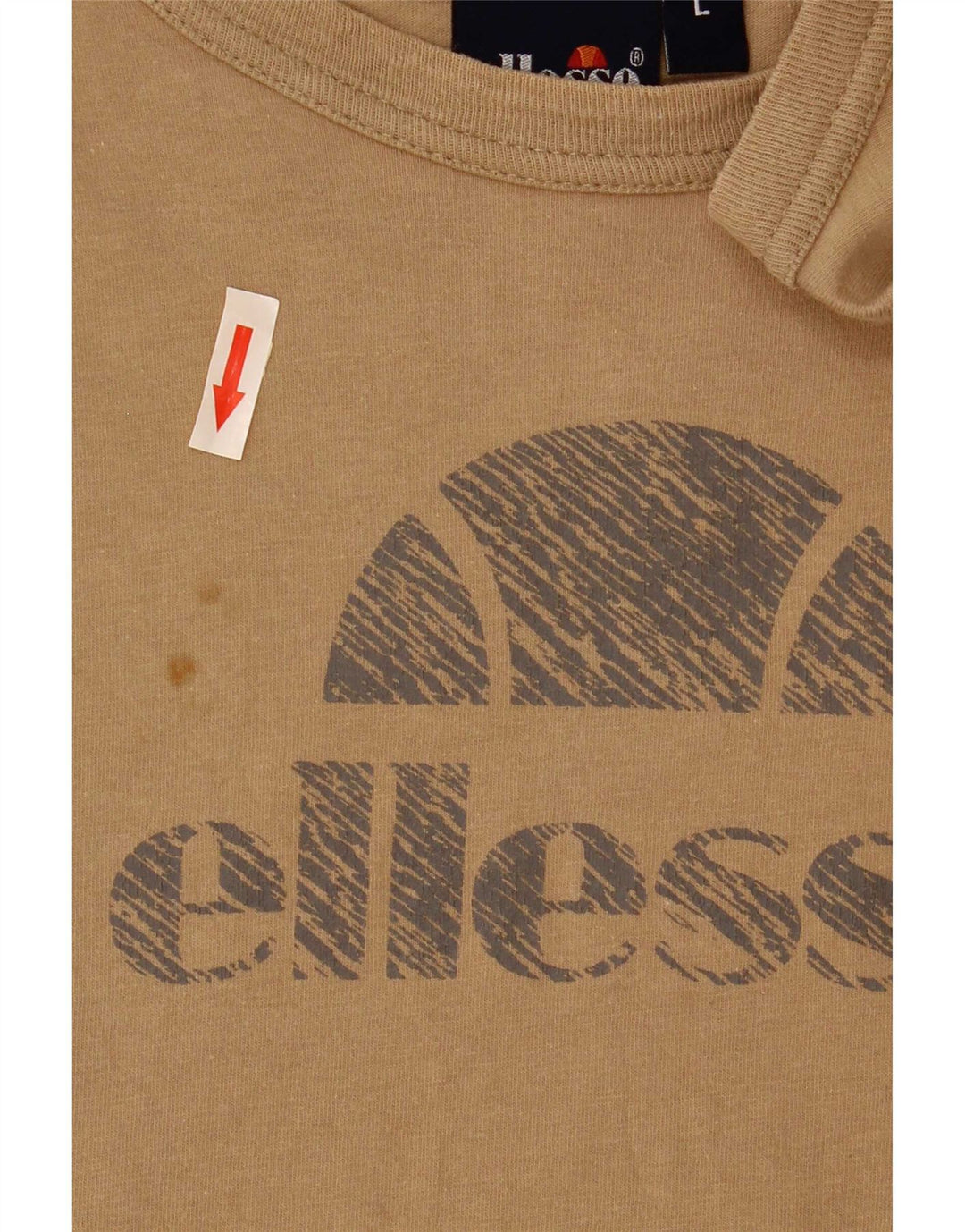 Ellesse Dame Grafisk Top Langærmet UK 16 Stor Brun