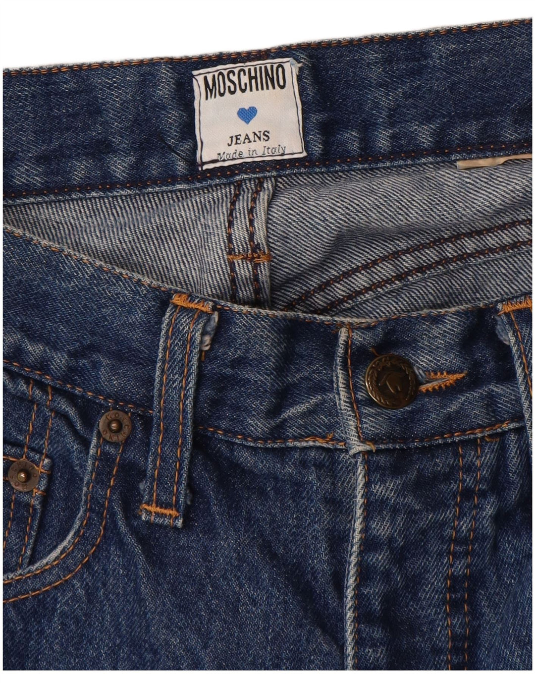 Moschino koniske jeans til kvinder W28 L30 Blå