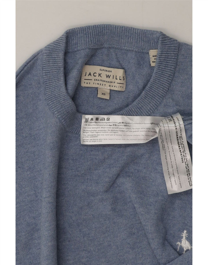 Jack Wills Herre sweater med rund hals XS blå bomuld