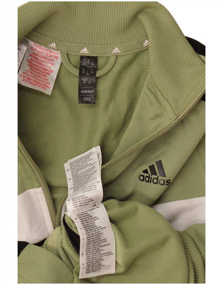 Adidas Træningsdragt Topjakke til drenge 9-10 år Khaki Colourblock Polyester