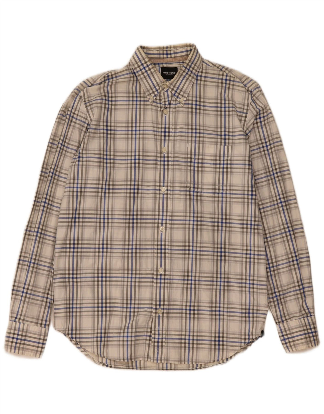 Dockers herreskjorte str. 42/44 Stor flerfarvet ternet bomuld