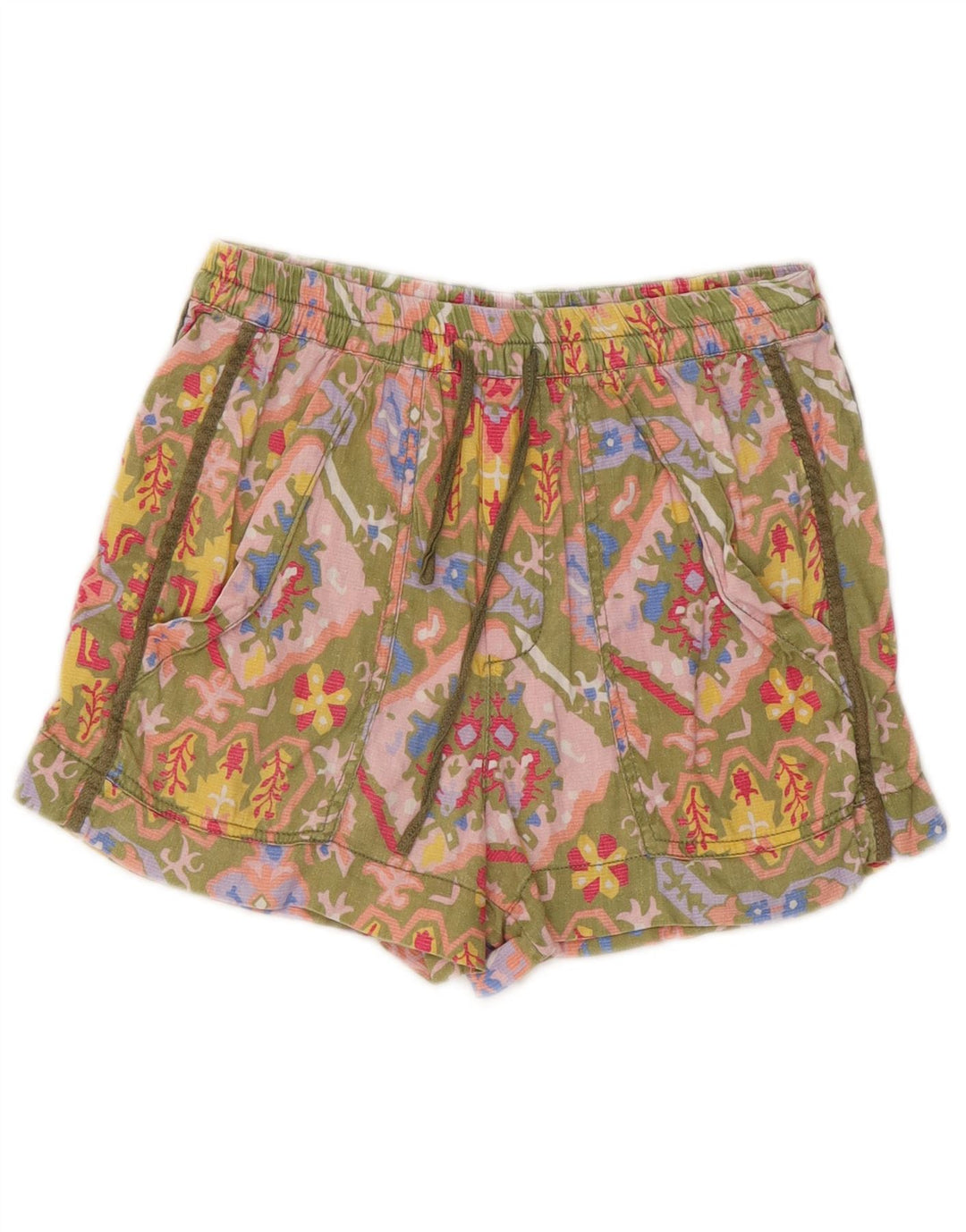 Zara Chino Shorts til kvinder Small W26 Multicolored Floral