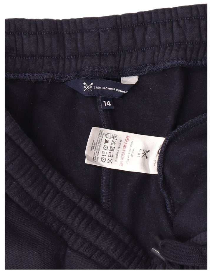 CREW CLOTHING Dame træningsdragt Bukser Joggers UK 14 Large Navy Blue