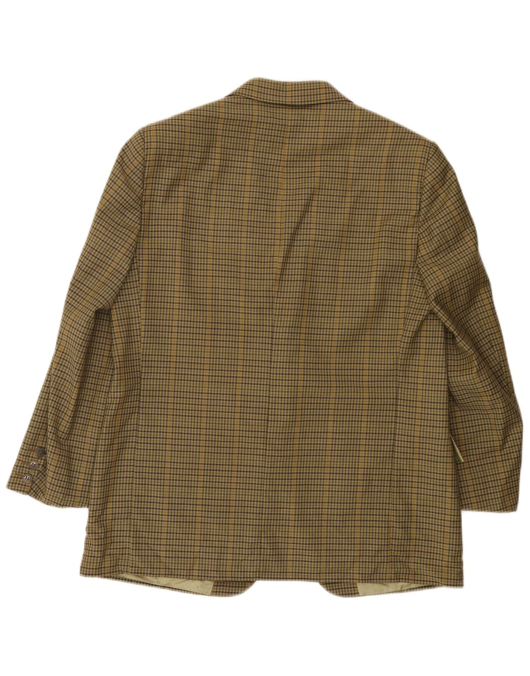 Vintage herre 2-knaps blazerjakke UK 38 Medium Khaki Check