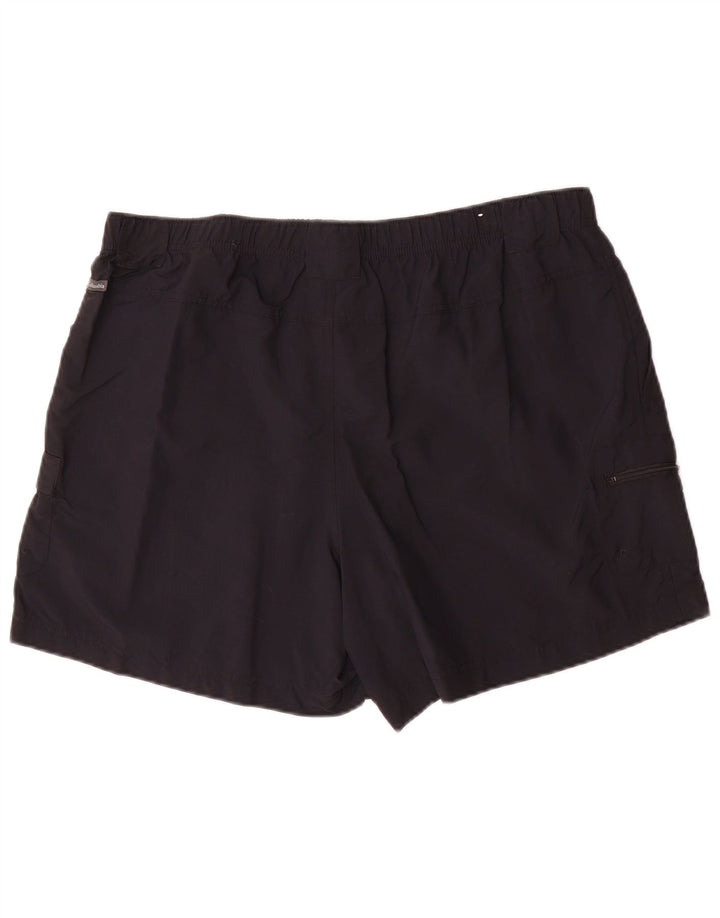 Columbia Herre Cargo Shorts XL W38 Navy Blue Nylon