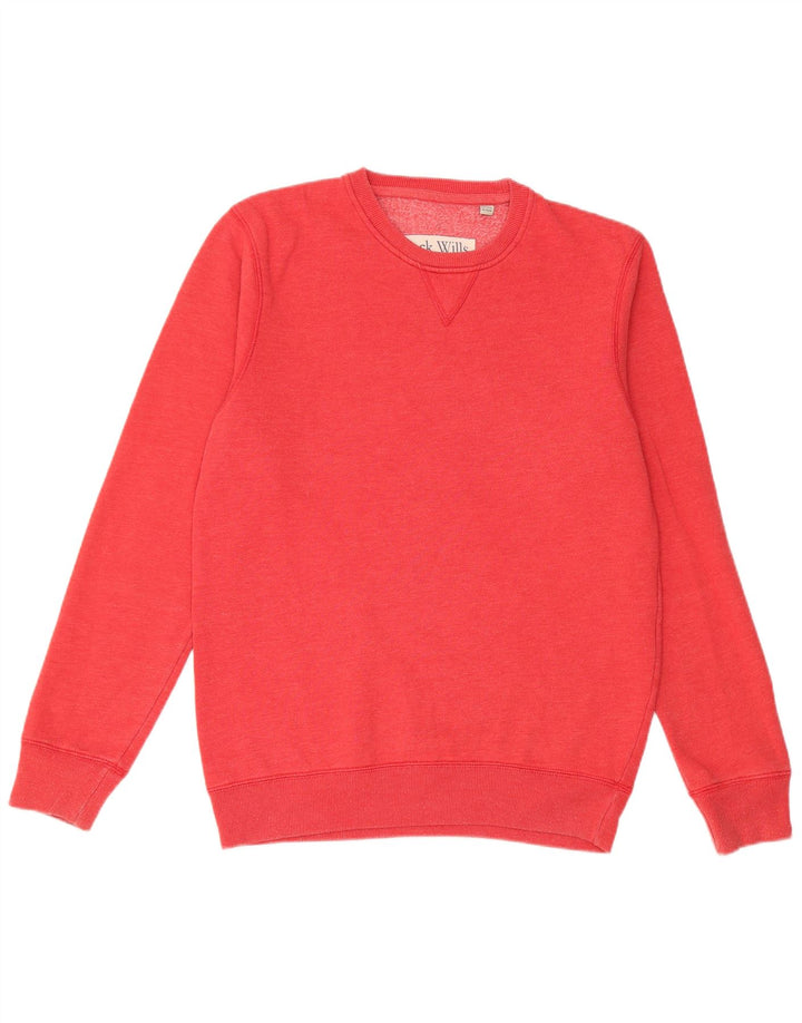 JACK WILLS Herre Grafisk Sweatshirt Jumper Medium Rød Bomuld