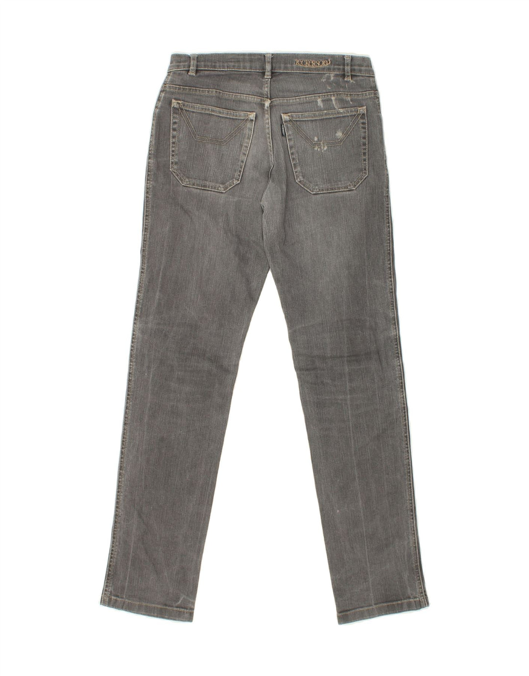 JECKERSON Womens Slim Jeans W29 L31 Grey Colourblock Cotton Vintage Jeckerson and Second-Hand Jeckerson from Messina Hembry 
