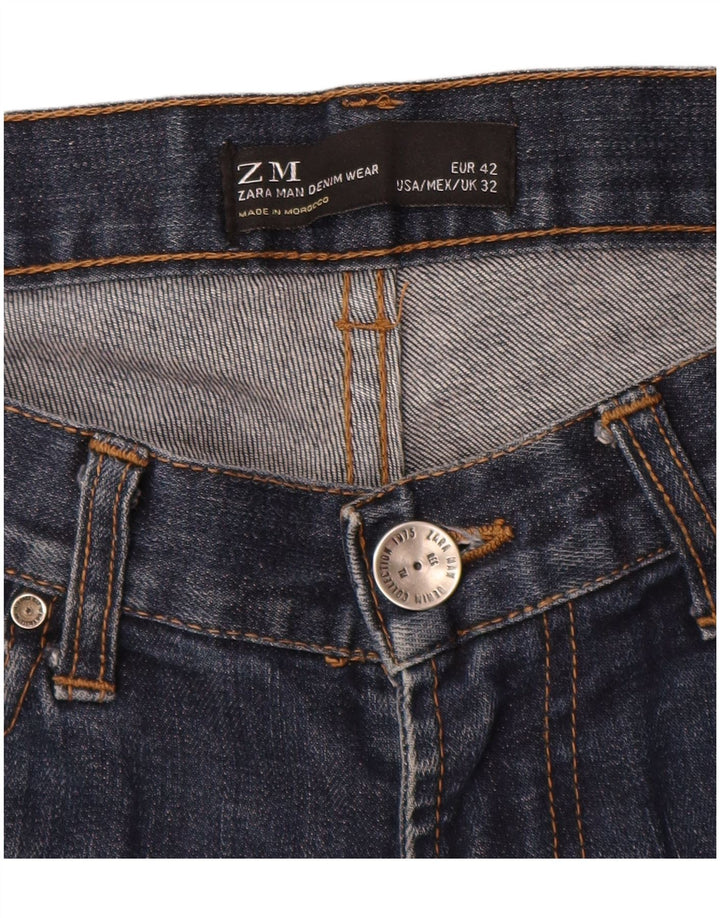 Zara Herre Slim Jeans EU 42 Large W32 L32 Blå