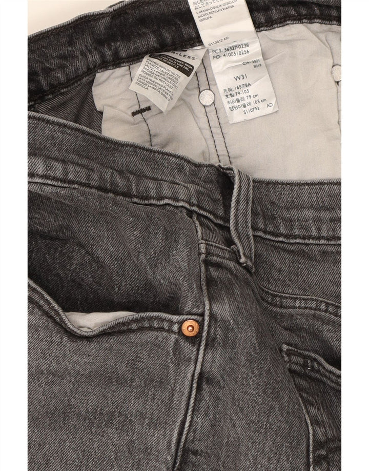 LEVI'S Womens 501 Denim Shorts W31 Medium Grey Cotton Vintage Levi's and Second-Hand Levi's from Messina Hembry 