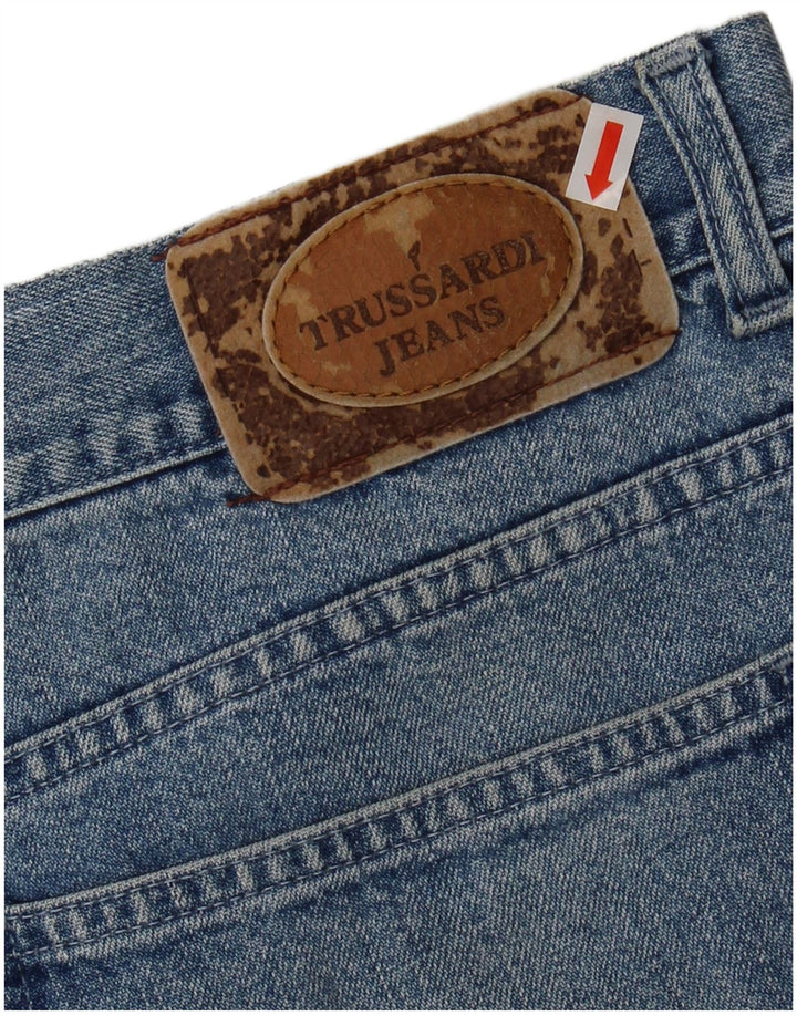 TRUSSARDI Herre tilspidsede jeans IT 56 3XL W42 L31 Blå Bomuld