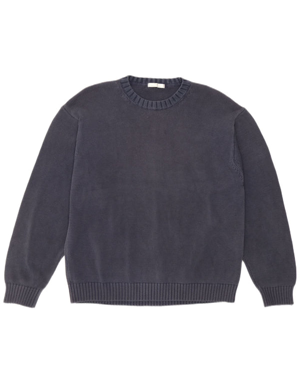Marks & Spencer Herre St. Michael Crew Neck Jumper Sweater XL Blå Klassisk