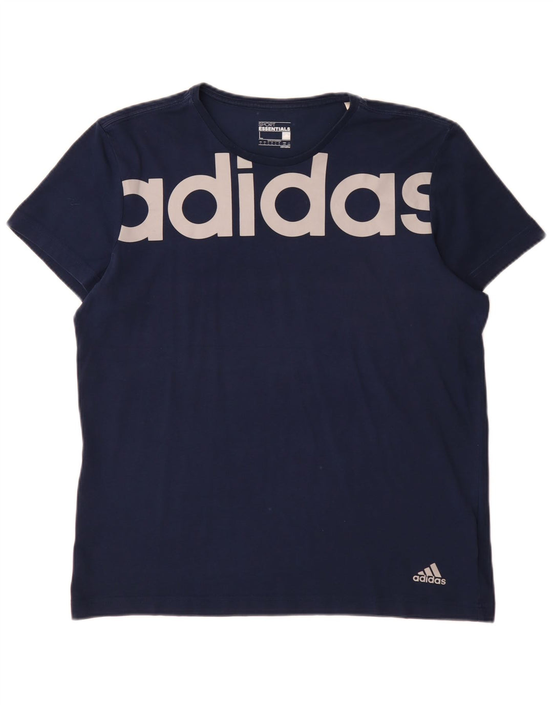 Adidas Herre Climalite Grafisk T-Shirt Top Stor Marineblå
