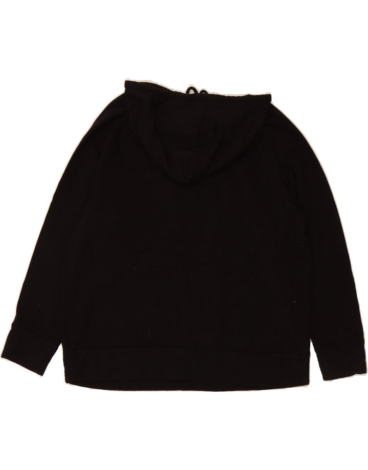EDDIE BAUER Womens Oversized Hoodie Jumper UK 18 XL Black Polyester Vintage Eddie Bauer and Second-Hand Eddie Bauer from Messina Hembry 
