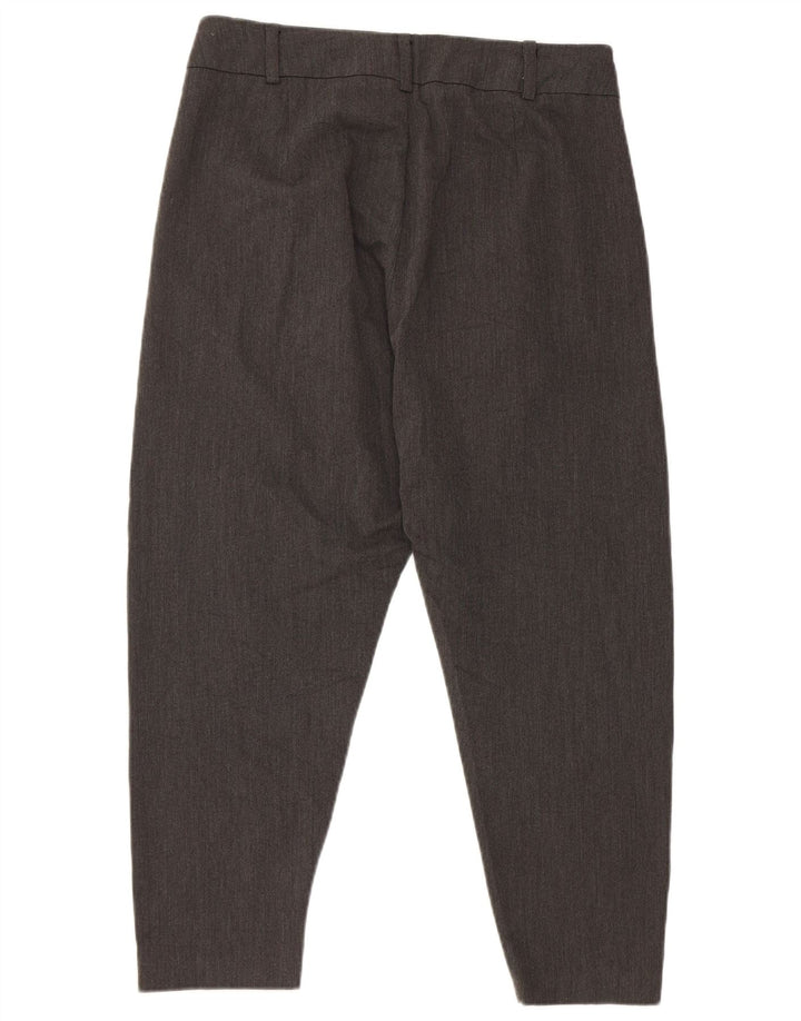 Zara Dame Capri Harem Bukser Small W26 L20 Grå Viscose