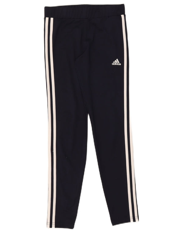 Adidas Girls Aeroready Leggings 11-12 år Navy Blue Polyester