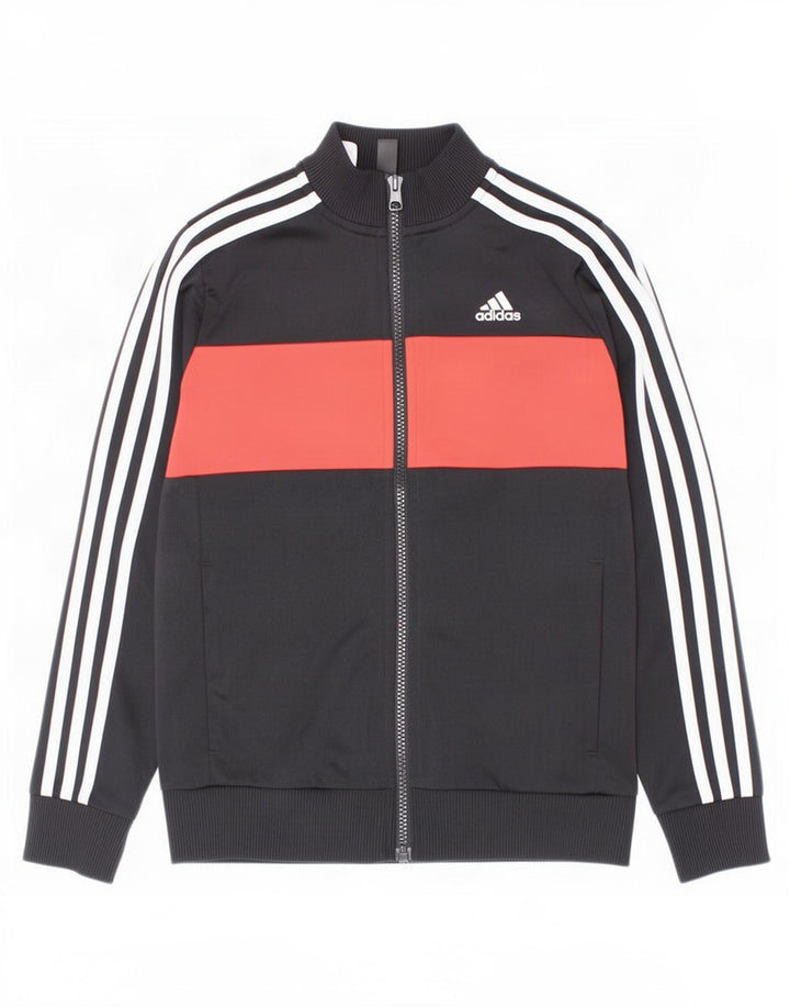 Adidas Træningsdragt Topjakke til drenge 9-10 år Sort Colourblock Polyester