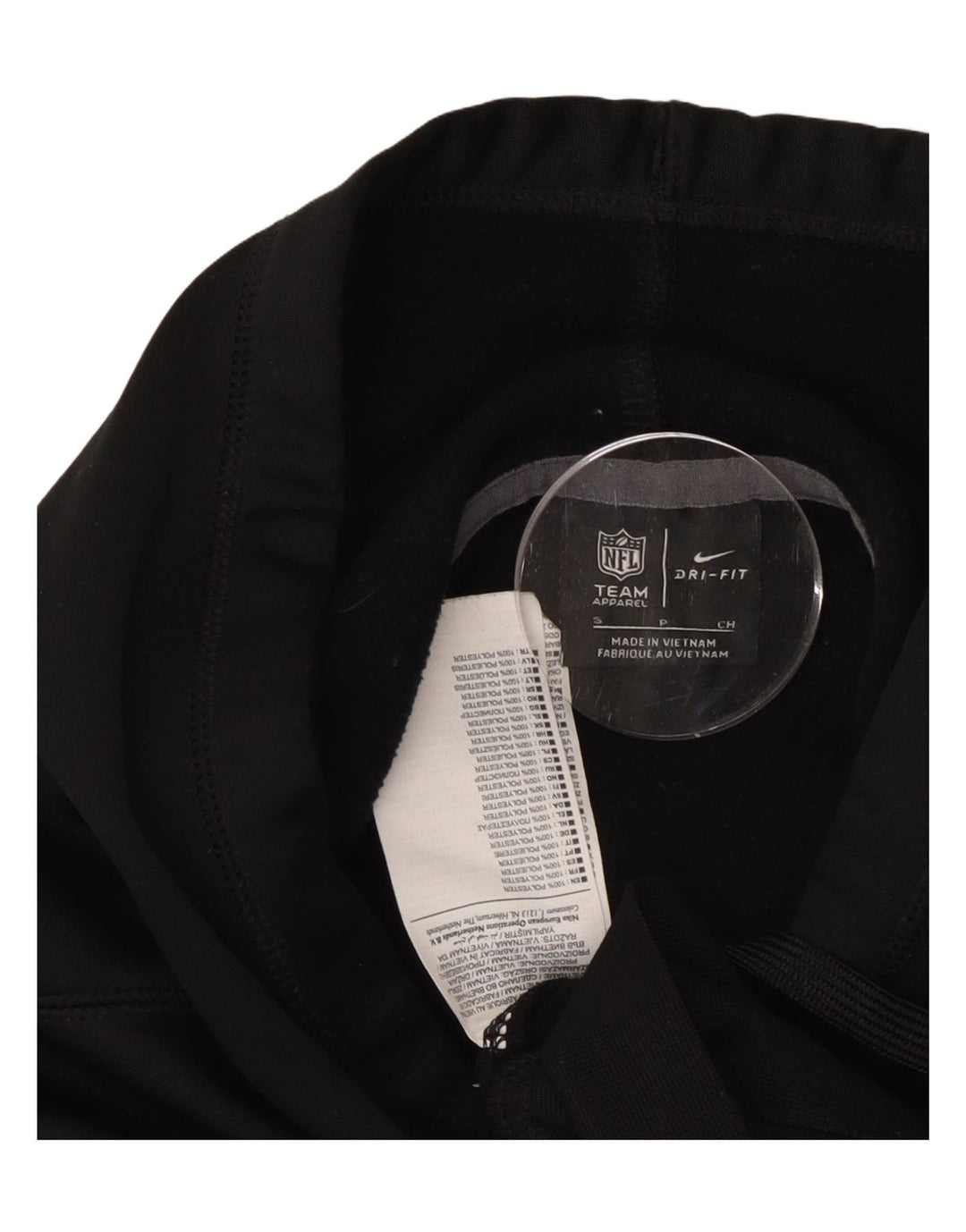 NIKE Dame Las Vegas Raiders Oversized hættetrøje Jumper UK 10 Small Black