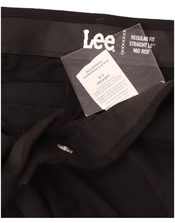 LEE Dame Regular Fit Mid Rise Suit Bukser US 8 Medium W30 L32 Sort