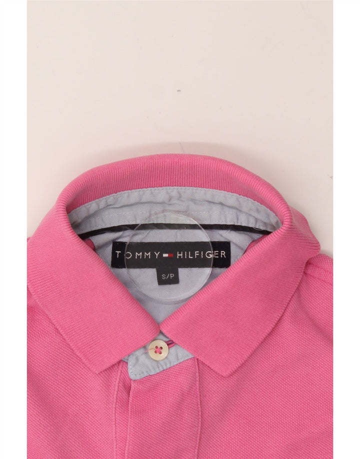 TOMMY HILFIGER Mens Polo Shirt Small Pink Vintage Tommy Hilfiger and Second-Hand Tommy Hilfiger from Messina Hembry 