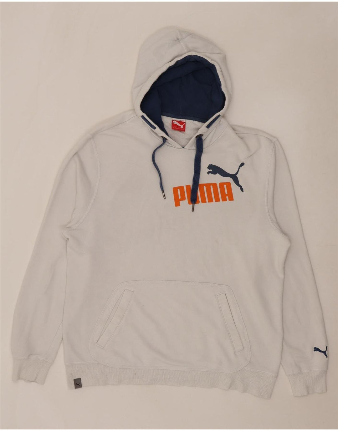PUMA Grafisk hættetrøje til mænd XL Hvid