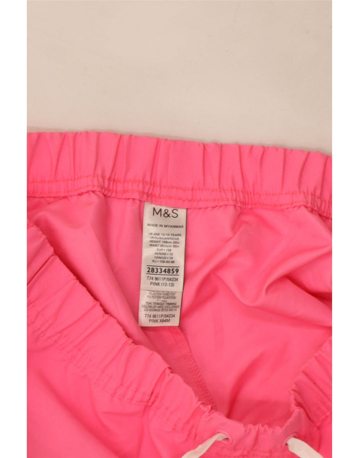 Marks & Spencer Girls Sportsshorts 12-13 år Pink Polyester