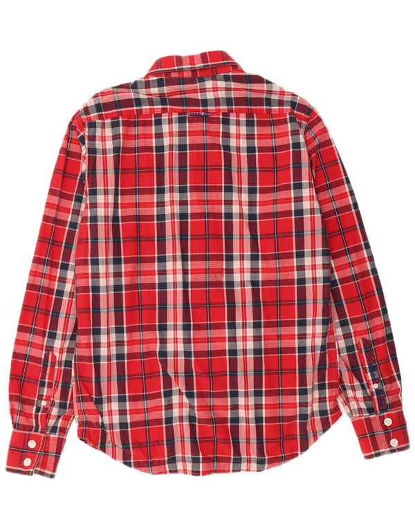 Superdry herreskjorte XL rød plaid bomuld
