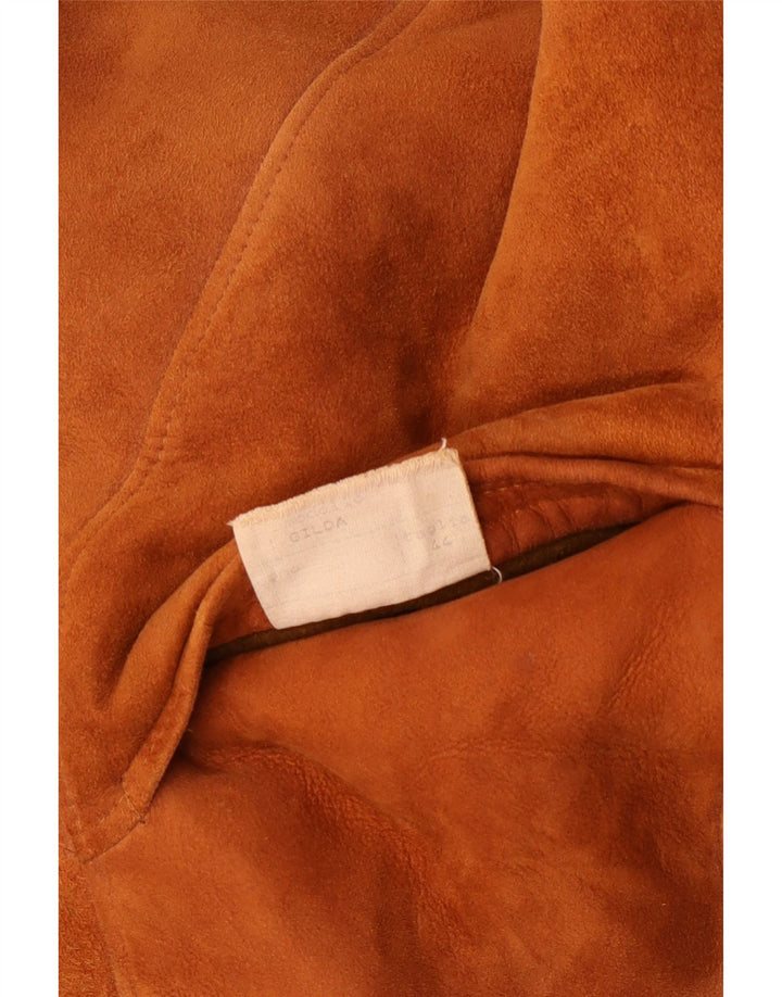 Vintage Dame Shearling Coat IT 44 Medium Beige Shearling Classic