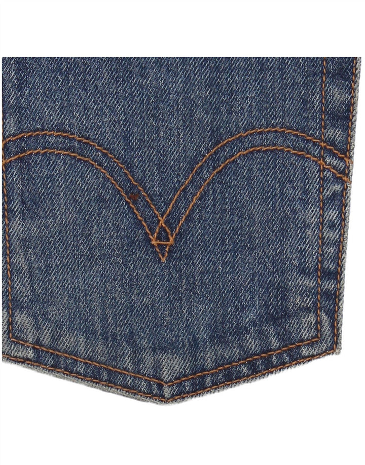 Levi's lige jeans til kvinder W27 L28 blå bomuld