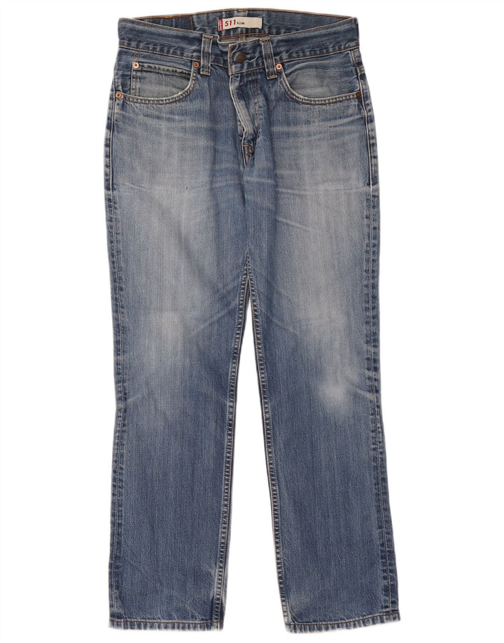 Levi's Herre 511 Slim Jeans W34 L34 Blå Bomuld