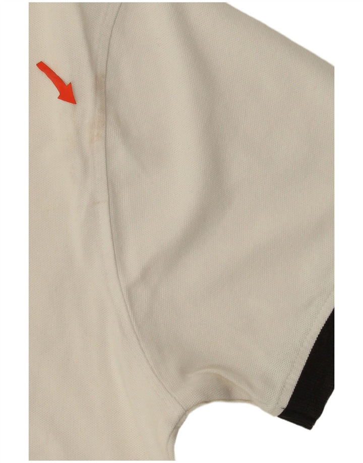 Trussardi herre poloskjorte stor hvid bomuld