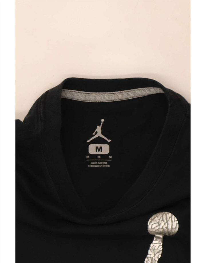 Jordan Herre Grafisk T-Shirt Top Medium Sort