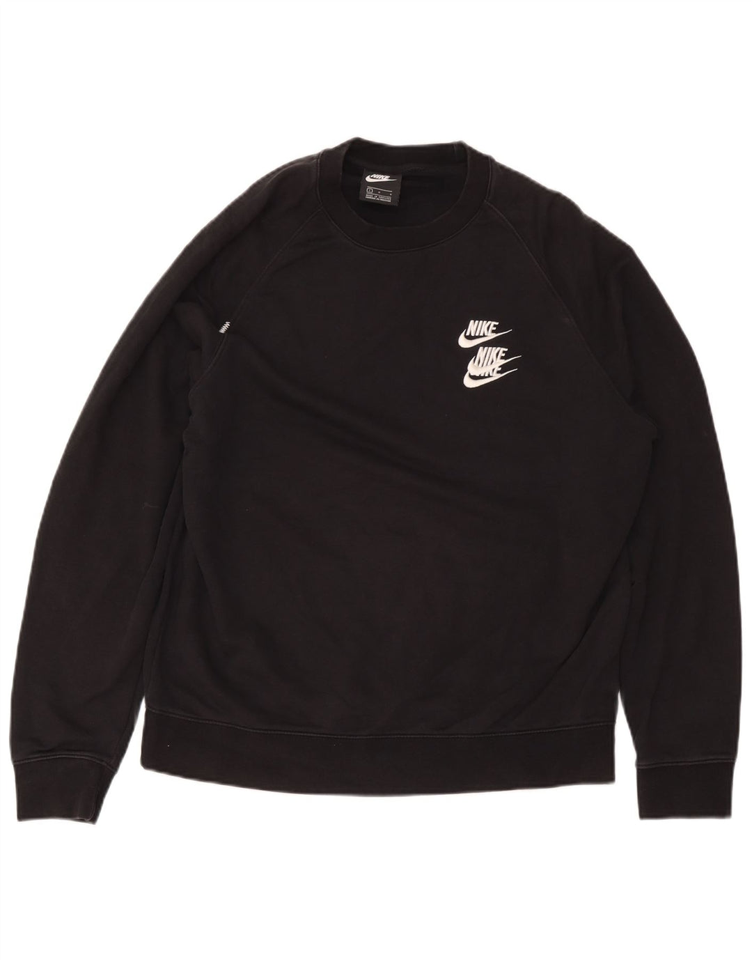 Nike grafisk sweatshirt til mænd, stor sort bomuld