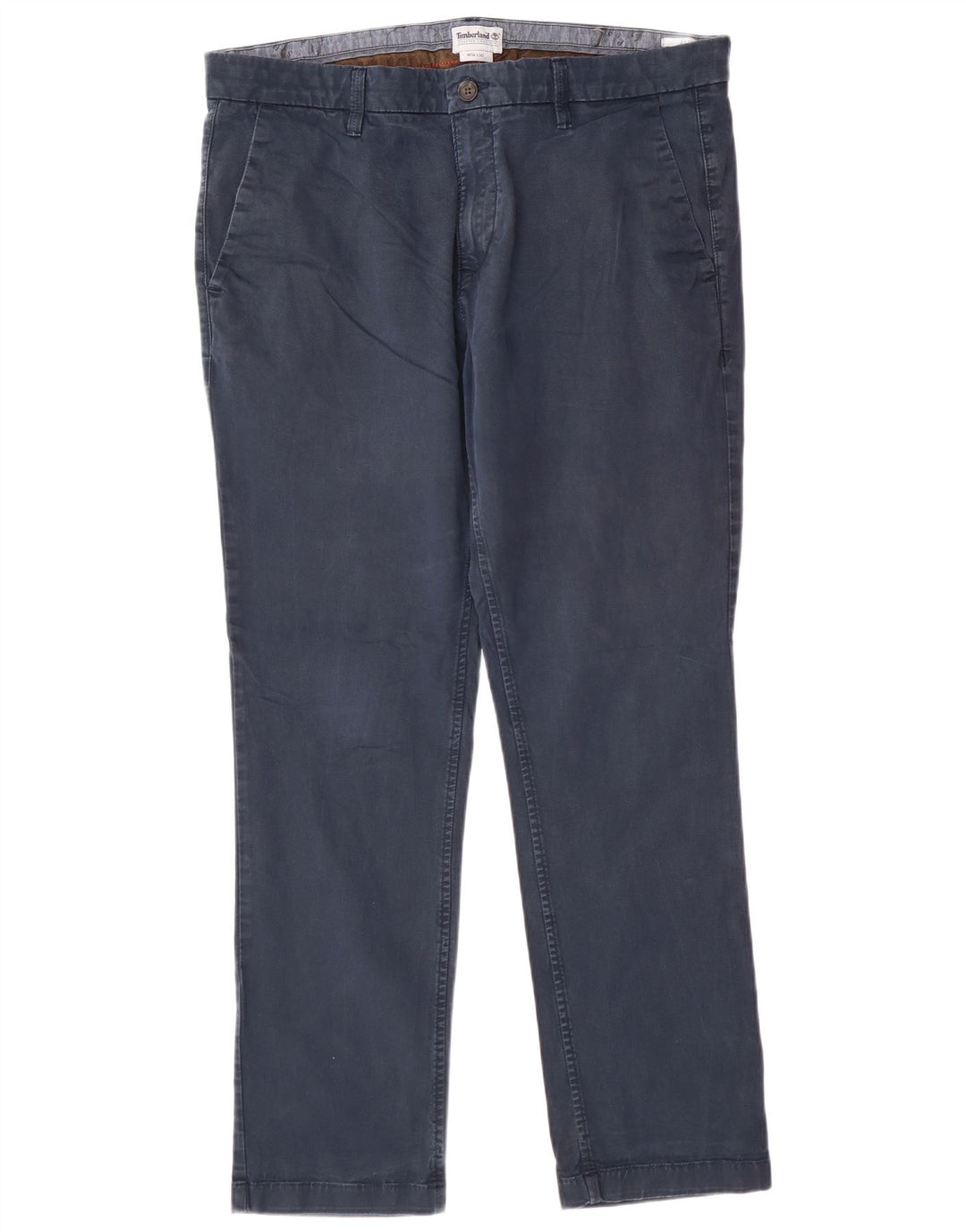 TIMBERLAND Slim Chino-bukser til mænd W36 L30 Marineblå bomuld