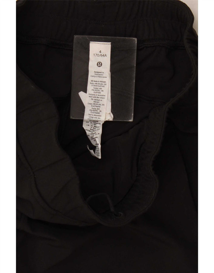 Lululemon Dame Slim Trousers US 4 Small W26 L28 Black Nylon