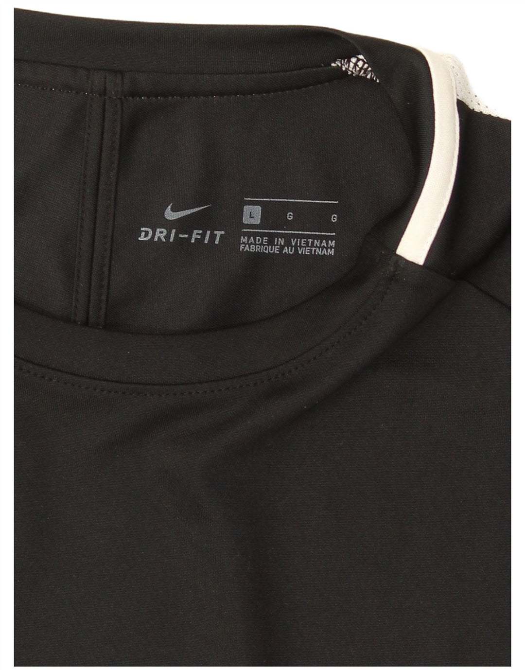 Nike Herre Dri Fit T-Shirt Top Stor Sort Colourblock